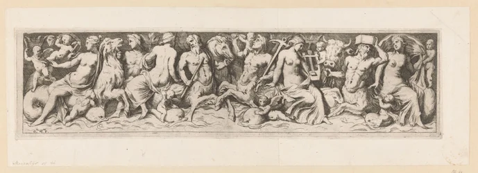 Tritonen, Nereiden und Putti