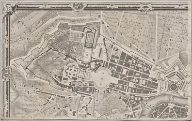 Neue Karte von Rom, herausgegeben von Giambattista Nolli im Jahr 1748, bekannt als La Pianta Grande di Roma