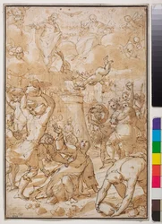 Die Steinigung des heiligen Stephanus, frühes 17. Jahrhundert