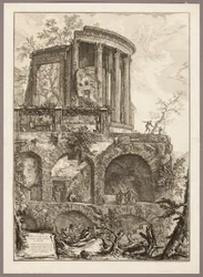 Eine andere Ansicht des Tempels der Sibylle in Tivoli, aus Ansichten von Rom