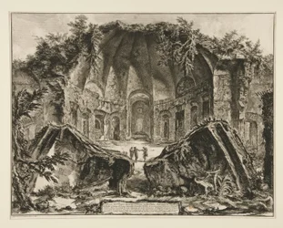Überreste des Tempels des Gottes Canopus in der Villa Adriana in Tivoli