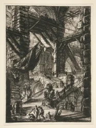 Carceri, VIII: Die Treppe mit Trophäen