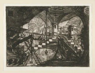 Carceri, XI: Der Bogen mit einem Muschelornament