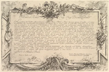 Widmung an Giovanni Bottari