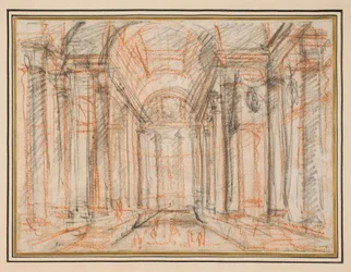 Fantasie basierend auf der Veranda des Pantheon