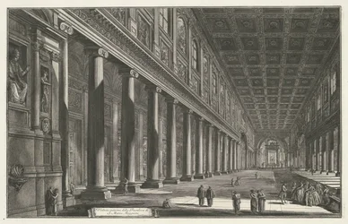 Innenansicht der Santa Maria Maggiore in Rom