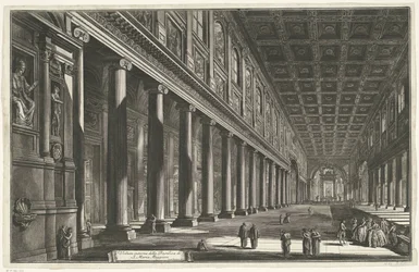 Innenansicht der Santa Maria Maggiore in Rom