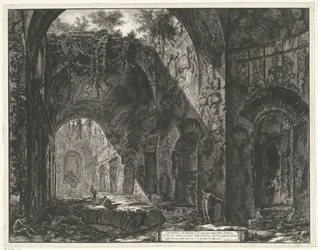 Innenraum des Tempels des Gottes Canopus in der Villa Adriana in Tivoli