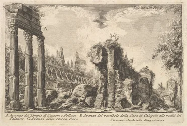 Überreste des Tempels von Kastor und Pollux