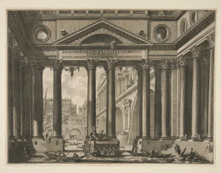 Zweites Frontispiz von Band IV von Le Antichità Romane