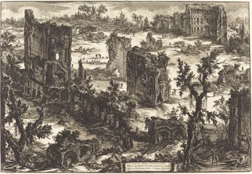 Ansicht der Thermen des Titus (Veduta delle Terme di Tito)