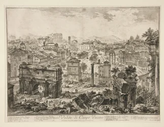 Veduta di Campo Vaccino (Ansicht des Campo Vaccino), aus Vedute di Roma