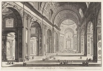 Innenansicht der Basilika von Sankt Peter