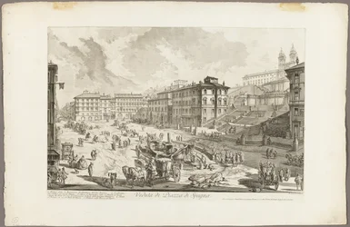 Ansicht der Piazza di Spagna, aus Ansichten von Rom