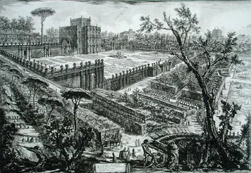 Villa Pamphili, aus 