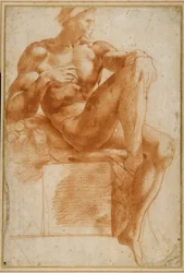 Ignudo auf der Sixtinischen Decke