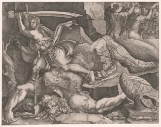 David, der Goliaths Kopf abschneidet
