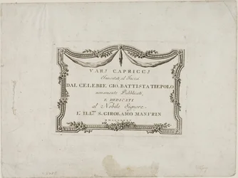 Frontispiz aus Capricci