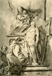 Madonna auf dem Thron mit Heiligen
