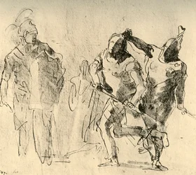Minerva zügelt den Zorn des Achilles, ca. 1757, 1928