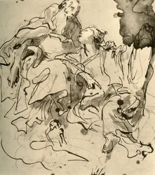 Alter Mann und junge Frau, 1761, 1928