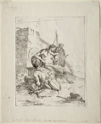 Scherzi di Fantasia: Satyrfamilie mit dem Obelisken