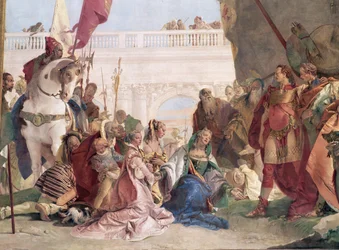 Die Familie des Darius vor Alexander