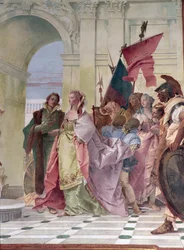 Die Großzügigkeit des Scipio (Detail)