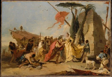 Die Begegnung von Antonius und Kleopatra