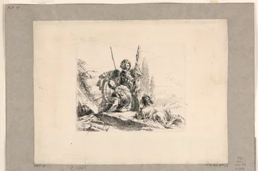 Drei Soldaten und ein Junge, aus den Vari Capricci