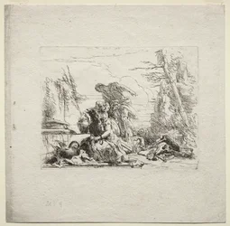 Verschiedene Kaprizen: Die Frau in Handschellen, 1785