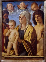 Die Jungfrau und das Jesuskind zwischen St. Peter und St. Sebastian