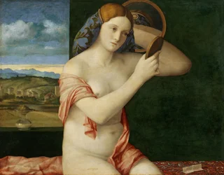 Junge Frau bei ihrer Toilette