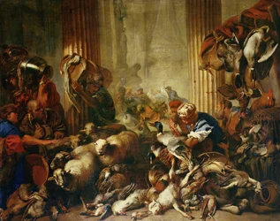 Jesus vertreibt die Händler aus dem Tempel