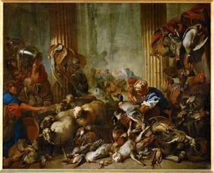 Jesus vertreibt die Händler aus dem Tempel
