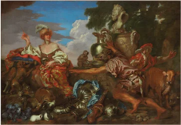 Circe verwandelt die Gefährten des Odysseus in Schweine