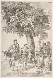 Die Heilige Familie auf der Flucht nach Ägypten, ca. 1647