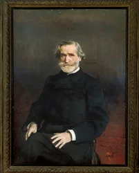 Porträt des italienischen Komponisten Giuseppe Verdi