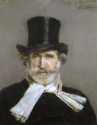 Porträt von Giuseppe Verdi, 1880er Jahre