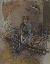 Porträt der Schauspielerin Gabrielle Réjane 1856-1920