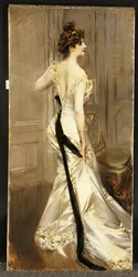 Der schwarze Schal, ca. 1905