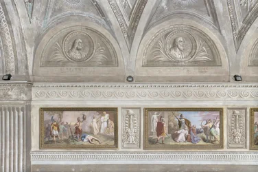 Enthauptung des Heiligen Jakobus und das Martyrium des Heiligen Simon und des Heiligen Judas Thaddäus