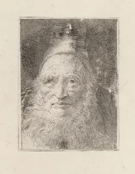 Bärtiger alter Mann mit Hut, aus der Raccolta di Teste (Sammlung von Köpfen)