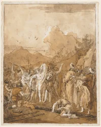 Die Entkleidung Christi, um 1785-1790