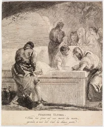 Via Crucis - Station XIV. Jesus wird ins Grab gelegt