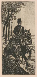 Artilleriesoldat zu Pferd