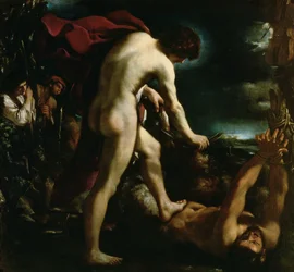 Apollo häutet Marsyas, um 1618