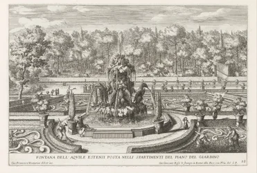 Fontana delle Aquile Estensi in den Gärten der Villa d