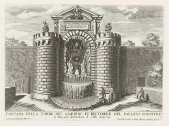 Brunnen in den Vatikanischen Gärten