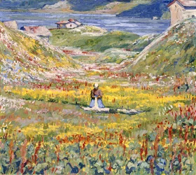 Blühende Wiesen bei Maloja, ca. 1912-1924